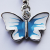 Zinc Alloy Enamel Charm/Pendant with Crystal, Nickel-free & Lead-free, A Grade Animail 17x20mm Hole:2mm, Sold by PC