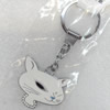 Zinc Alloy keyring Jewelry Chains, width:40mm, Length Approx:9.5cm, Sold by PC