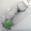 Zinc Alloy keyring Jewelry Chains, Frog, width:35mm, Length Approx:9.5cm, Sold by PC