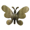 Iron Jewelry Finding Pendant Lead-free, Butterfly 29x20mm, Sold by Bag