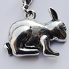 Zinc Alloy Charm/Pendants, Nickel-free & Lead-free, A Grade Animal 22x18mm Hole:2mm, Sold by PC