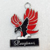 Zinc Alloy Enamel Pendant, 24x34mm, Hole:Approx 2mm, Sold by PC