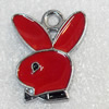 Zinc Alloy Enamel Pendant, 18x22mm, Hole:Approx 2mm, Sold by PC