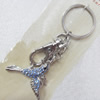 Zinc Alloy keyring Jewelry Chains, width:38mm, Length Approx:9cm, Sold by PC