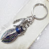 Zinc Alloy keyring Jewelry Chains, width:22mm, Length Approx:10cm, Sold by PC