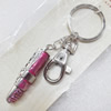 Zinc Alloy keyring Jewelry Chains, width:13mm, Length Approx:10cm, Sold by PC