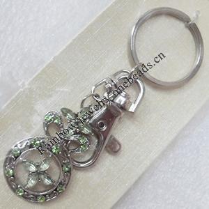 Zinc Alloy keyring Jewelry Chains, width:23mm, Length Approx:9cm, Sold by PC