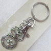 Zinc Alloy keyring Jewelry Chains, width:23mm, Length Approx:9cm, Sold by PC