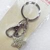 Zinc Alloy keyring Jewelry Chains, width:28mm, Length Approx:8cm, Sold by PC