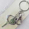 Zinc Alloy keyring Jewelry Chains, width:30mm, Length Approx:10cm, Sold by PC