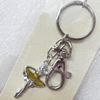 Zinc Alloy keyring Jewelry Chains, width:20mm, Length Approx:9cm, Sold by PC