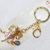 Zinc Alloy keyring Jewelry Chains, width:43mm, Length Approx:11cm, Sold by PC