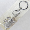 Zinc Alloy keyring Jewelry Chains, width:33mm, Length Approx:12cm, Sold by PC