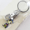 Zinc Alloy keyring Jewelry Chains, width:15mm, Length Approx:8.5cm, Sold by PC