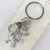 Zinc Alloy keyring Jewelry Chains, width:25mm, Length Approx:9cm, Sold by PC