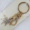 Zinc Alloy keyring Jewelry Chains, width:33mm, Length Approx:9cm, Sold by PC