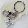 Zinc Alloy keyring Jewelry Chains, width:25mm, Length Approx:8cm, Sold by PC