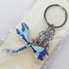 Zinc Alloy keyring Jewelry Chains, width:48mm, Length Approx:9.5cm, Sold by PC