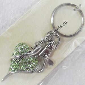 Zinc Alloy keyring Jewelry Chains, width:28mm, Length Approx:9.5cm, Sold by PC