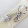 Zinc Alloy keyring Jewelry Chains, width:20mm, Length Approx:10cm, Sold by PC
