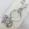 Zinc Alloy keyring Jewelry Chains, width:33mm, Length Approx:9cm, Sold by PC