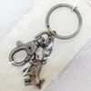 Zinc Alloy keyring Jewelry Chains, width:20mm, Length Approx:7.5cm, Sold by PC