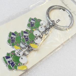 Zinc Alloy keyring Jewelry Chains, Frog, width:22mm, Length Approx:10cm, Sold by PC