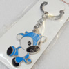 Zinc Alloy keyring Jewelry Chains, Cow, width:32mm, Length Approx:10cm, Sold by PC