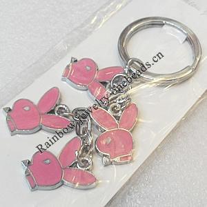 Zinc Alloy keyring Jewelry Chains, width:20mm, Length Approx:10cm, Sold by PC