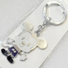 Zinc Alloy keyring Jewelry Chains, width:40mm, Length Approx:11cm, Sold by PC