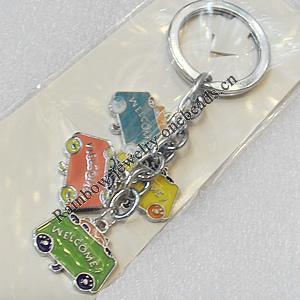 Zinc Alloy keyring Jewelry Chains, width:22mm, Length Approx:10cm, Sold by PC