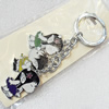 Zinc Alloy keyring Jewelry Chains, width:22mm, Length Approx:11cm, Sold by PC