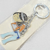 Zinc Alloy keyring Jewelry Chains, width:30mm, Length Approx:12cm, Sold by PC