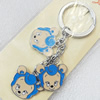 Zinc Alloy keyring Jewelry Chains, width:26mm, Length Approx:10cm, Sold by PC
