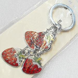 Zinc Alloy keyring Jewelry Chains, width:19mm, Length Approx:10cm, Sold by PC