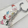 Zinc Alloy keyring Jewelry Chains, width:25mm, Length Approx:10cm, Sold by PC