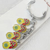 Zinc Alloy keyring Jewelry Chains, width:11mm, Length Approx:10cm, Sold by PC
