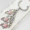 Zinc Alloy keyring Jewelry Chains, width:19mm, Length Approx:10cm, Sold by PC