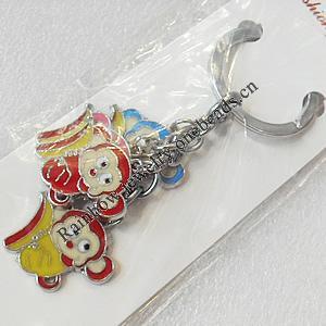 Zinc Alloy keyring Jewelry Chains, width:27mm, Length Approx:9.5cm, Sold by PC