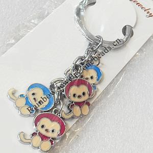 Zinc Alloy keyring Jewelry Chains, width:20mm, Length Approx:10cm, Sold by PC