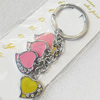 Zinc Alloy keyring Jewelry Chains, width:20mm, Length Approx:10cm, Sold by PC