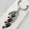 Zinc Alloy keyring Jewelry Chains, width:10mm, Length Approx:10.5cm, Sold by PC