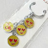 Zinc Alloy keyring Jewelry Chains, width:18mm, Length Approx:10cm, Sold by PC
