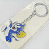 Zinc Alloy keyring Jewelry Chains, width:41mm, Length Approx:11cm, Sold by PC