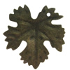 Iron Jewelry Finding Pendants Lead-free, Leaf 46x43mm Hole:3mm, Sold by Bag