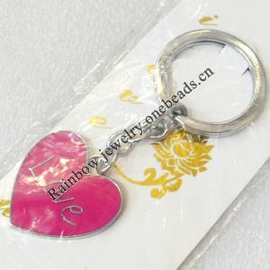 Zinc Alloy keyring Jewelry Chains, width:30mm, Length Approx:9.5cm, Sold by PC