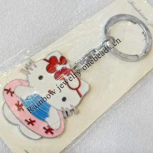 Zinc Alloy keyring Jewelry Chains, width:38mm, Length Approx:10.5cm, Sold by PC