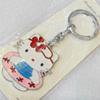 Zinc Alloy keyring Jewelry Chains, width:38mm, Length Approx:10.5cm, Sold by PC