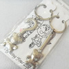 Zinc Alloy keyring Jewelry Chains, width:21mm, Length Approx:9cm, Sold by Pair