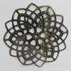 Iron Jewelry Finding Beads Lead-free, Flower 41mm, Sold by Bag